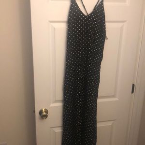 V Neck Maxi Shift Dress